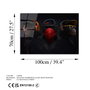 Wallity Pintura Decorativa de Vidrio Templado UV-049 Multicolor 70 x 100 cm